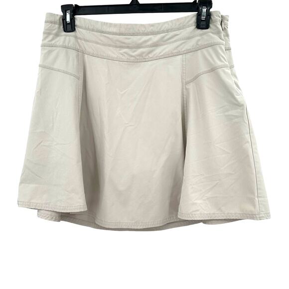 Athleta Size 14‎ Skort White Tennis Golf Mini Skirt Shorts Pull On Activewear - Picture 1 of 5